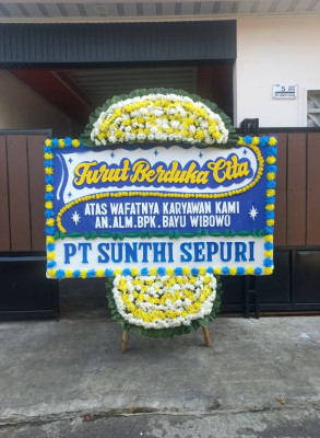 Papan Bunga Duka di Cikoneng