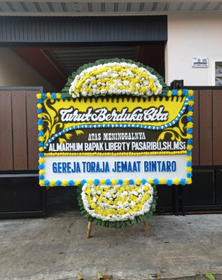 Papan Bunga Duka di Cikoneng